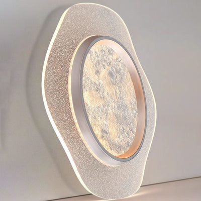 Modern Luxury Flower Iron Aluminum Acrylic LED Flush Mount Ceiling Light For Bedroom