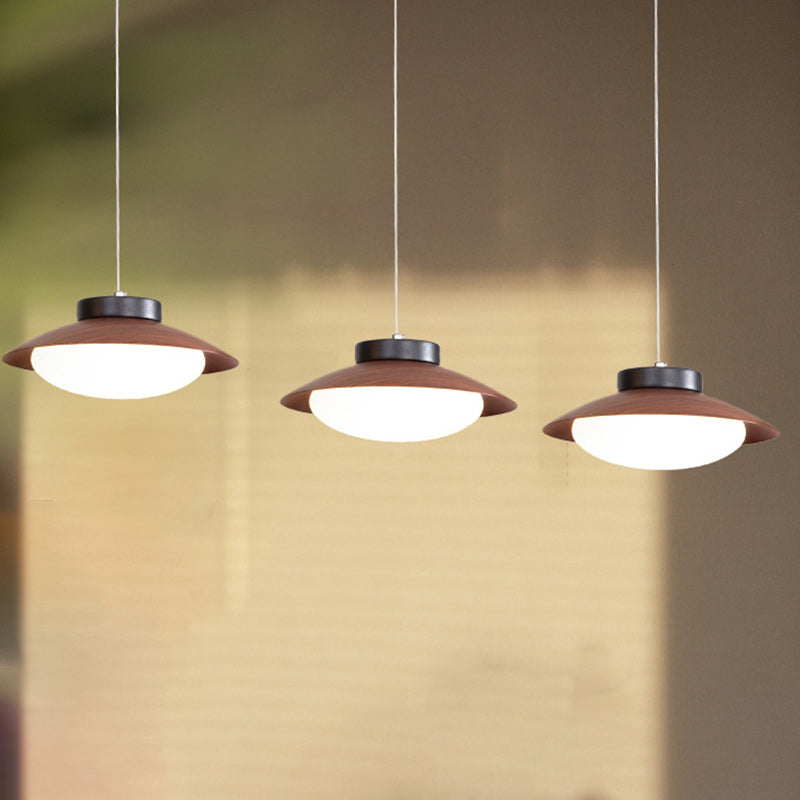 Moderne minimalistische Kuppel Eisen PE LED Insellicht Kronleuchter für Esszimmer 