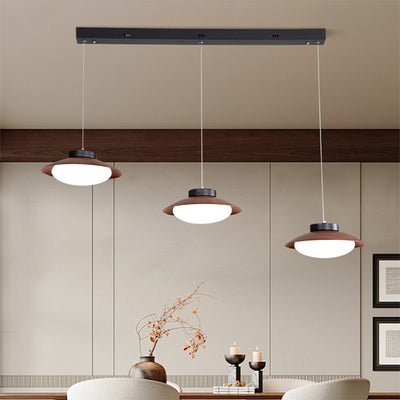 Moderne minimalistische Kuppel Eisen PE LED Insellicht Kronleuchter für Esszimmer 