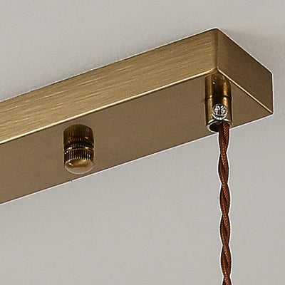 Traditional Japanese Ball Iron Solid Wood Glass 1-Light Pendant Light For Bedroom