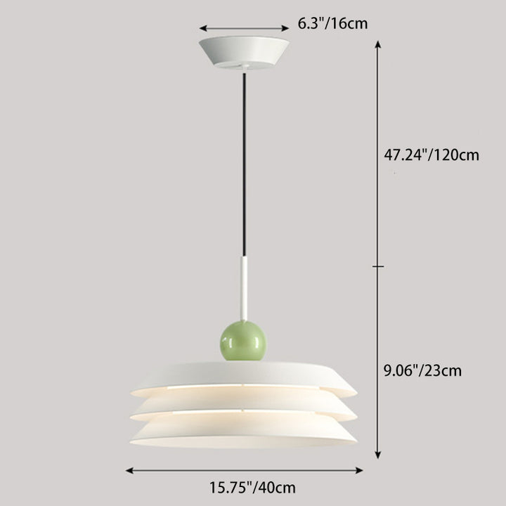 Lustre suspendu LED en fer acrylique rond minimaliste moderne pour salon 