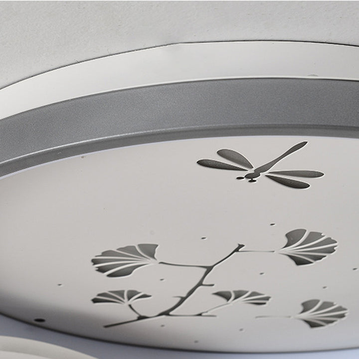 Lustre Plafonnier LED Moderne de Luxe Lune Circulaire en Fer et Acrylique pour Chambre 