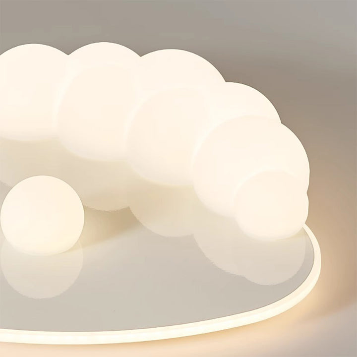 Contemporary Creative Clouds Iron PE LED Flush Mount Ceiling Light For Bedroom