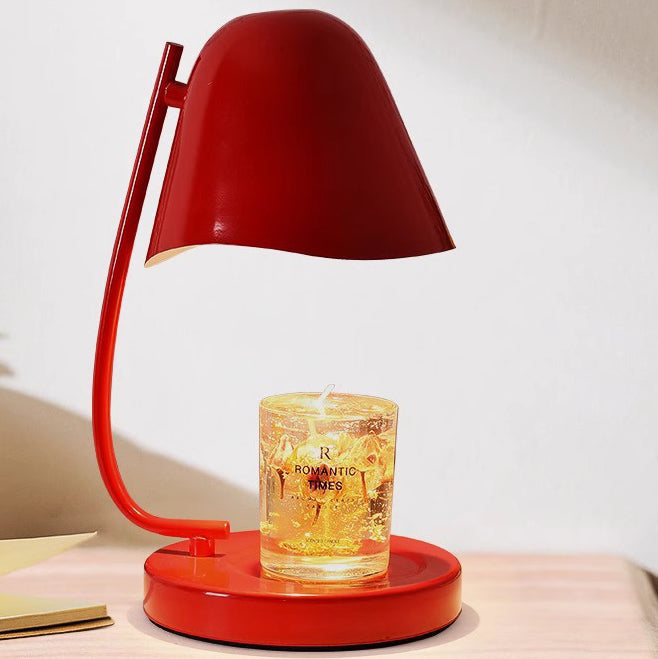 Lampe de Table en Plastique à Cire Fondue avec Dôme Français Traditionnel 1 Lumière pour Chambre 
