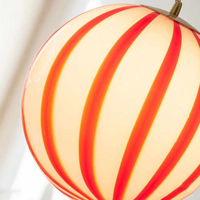 Suspension Luminaire en Fer et Acrylique Moderne Éclectique Lollipop Ball à 1 Lumière pour Salon 