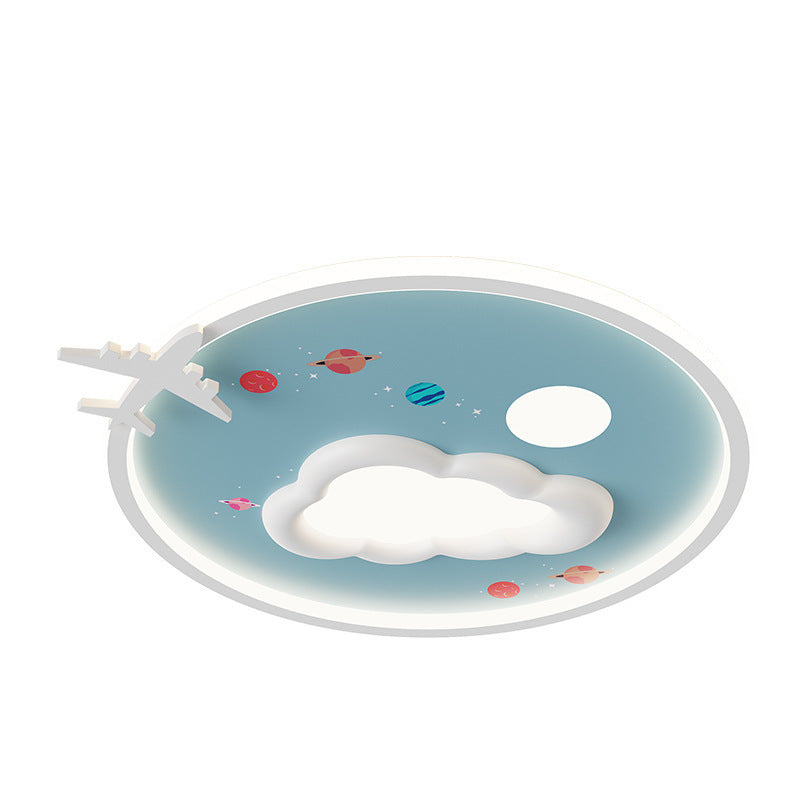 Moderne eklektische Kinder-Cartoon-Flugzeug-Eisen-Aluminium-LED-Deckenleuchte für das Schlafzimmer 
