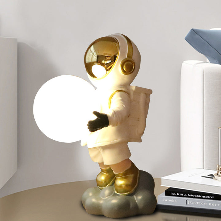 Lampe de table LED en résine PC Astronaute Créatif Contemporain pour chambre 