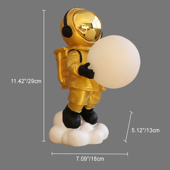 Lampe de table LED en résine PC Astronaute Créatif Contemporain pour chambre 