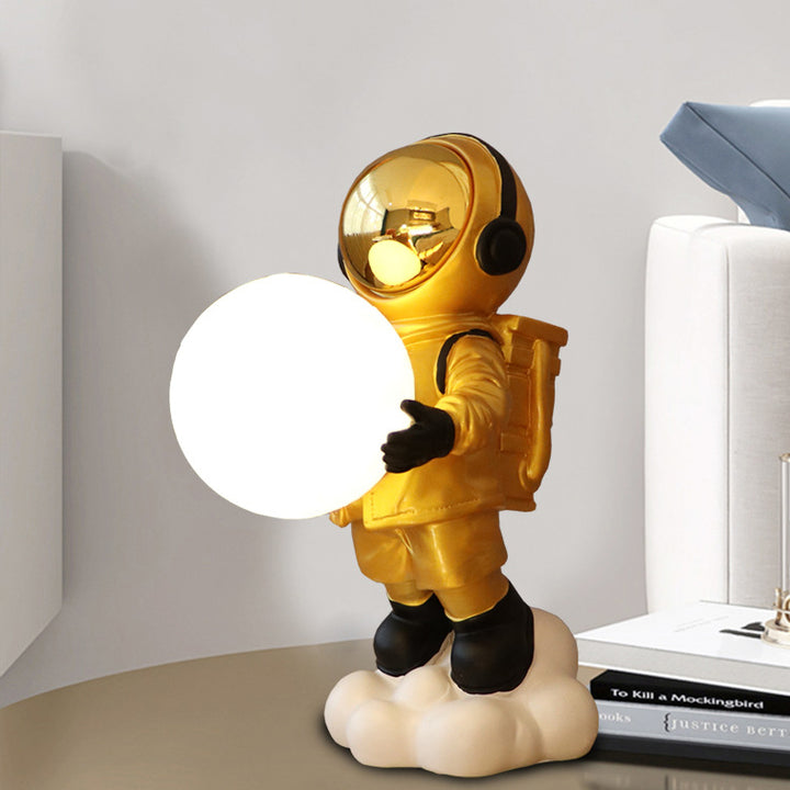 Lampe de table LED en résine PC Astronaute Créatif Contemporain pour chambre 