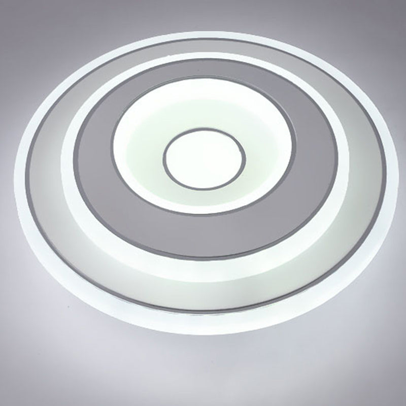 Plafonnier LED carré en fer et acrylique minimaliste moderne pour chambre 
