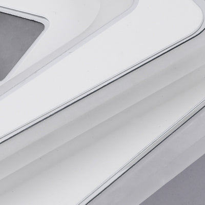 Plafonnier LED carré en fer et acrylique minimaliste moderne pour chambre 