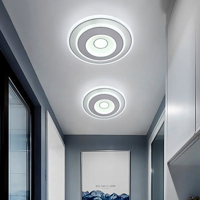 Plafonnier LED carré en fer et acrylique minimaliste moderne pour chambre 