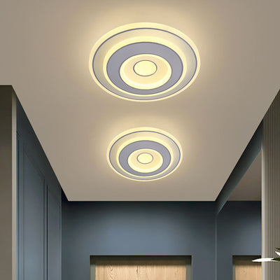 Plafonnier LED carré en fer et acrylique minimaliste moderne pour chambre 