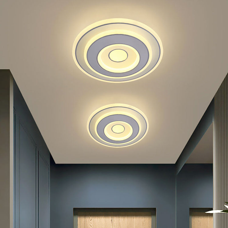Plafonnier LED carré en fer et acrylique minimaliste moderne pour chambre 