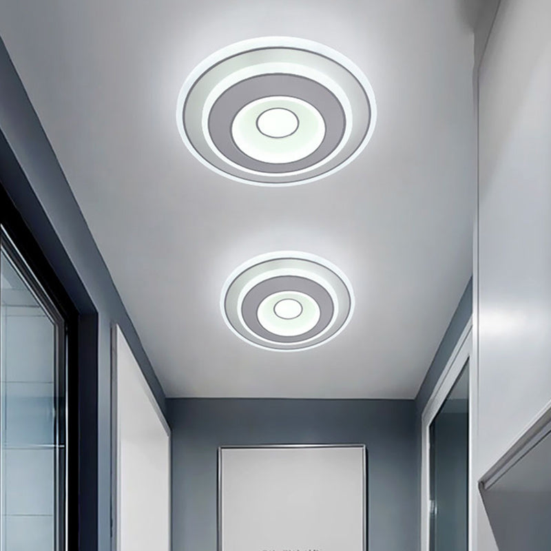Plafonnier LED carré en fer et acrylique minimaliste moderne pour chambre 