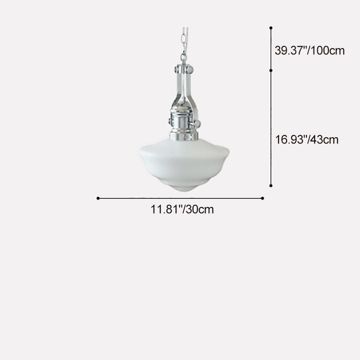 Suspension Moderne Mi-Siècle en Verre et Fer à 1 Lumière pour Salon 
