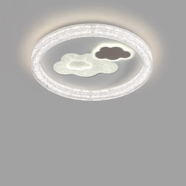 Moderne eklektische runde Eisen-PE-LED-Deckenleuchte für das Schlafzimmer 