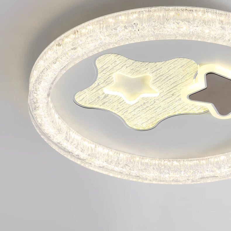 Moderne eklektische runde Eisen-PE-LED-Deckenleuchte für das Schlafzimmer 