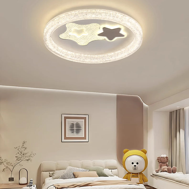 Moderne eklektische runde Eisen-PE-LED-Deckenleuchte für das Schlafzimmer 
