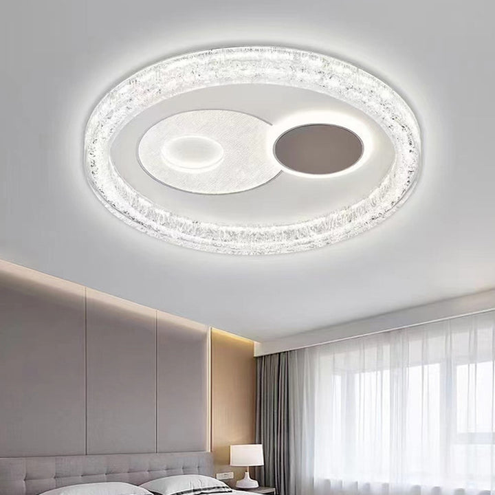 Moderne eklektische runde Eisen-PE-LED-Deckenleuchte für das Schlafzimmer 