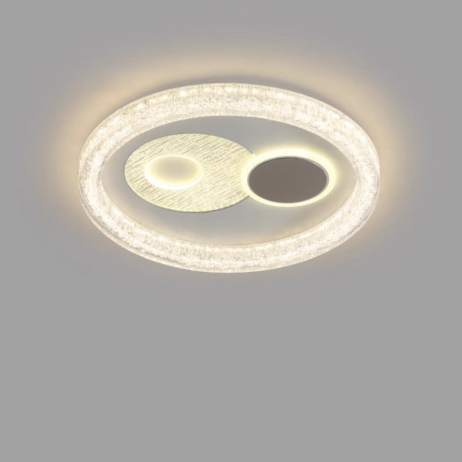 Moderne eklektische runde Eisen-PE-LED-Deckenleuchte für das Schlafzimmer 