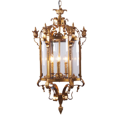 Modern Luxury Cylinder Iron Glass 3-Light Pendant Light For Hallway