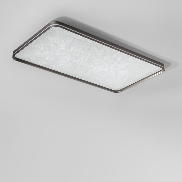 Plafonnier LED moderne minimaliste rectangulaire en aluminium, fer et acrylique pour salon 