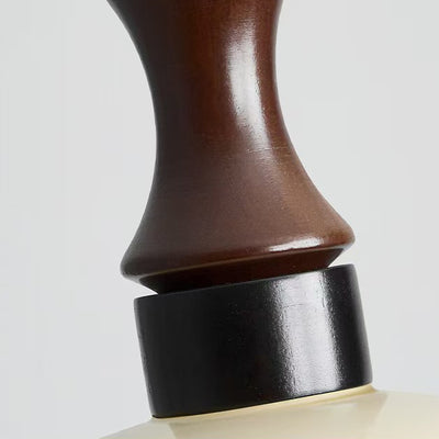 Moderne Mid-Century runde Metall-Gummibaum-Glas 1-Licht-Pendelleuchte für Wohnzimmer 