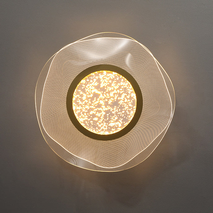 مصباح سقف LED شبه متدفق من الألمنيوم والأكريليك والمعدن بتصميم زهرة عصري فاخر لغرفة النوم 