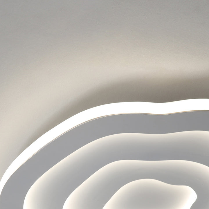 Modern Simplicity Triangle Aluminum PC LED Flush Mount Ceiling Light For Bedroom
