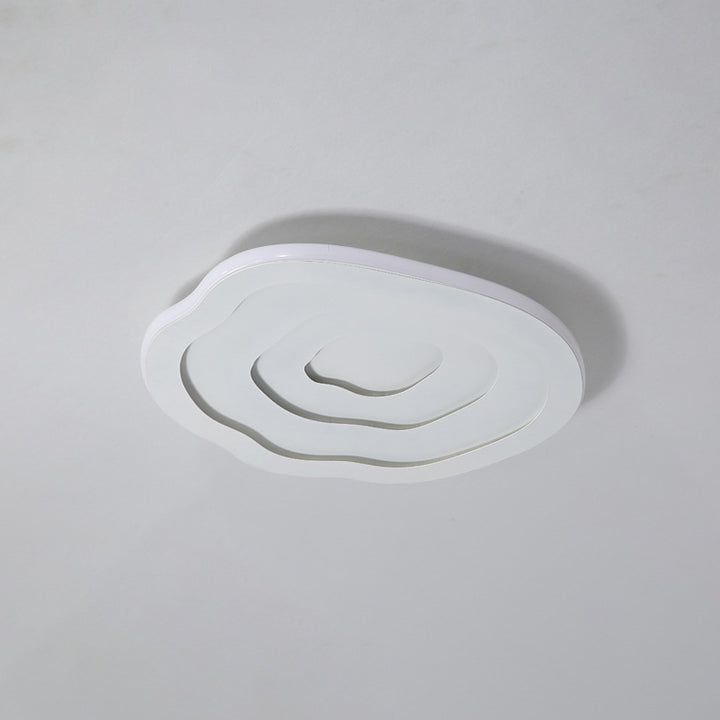 Modern Simplicity Triangle Aluminum PC LED Flush Mount Ceiling Light For Bedroom