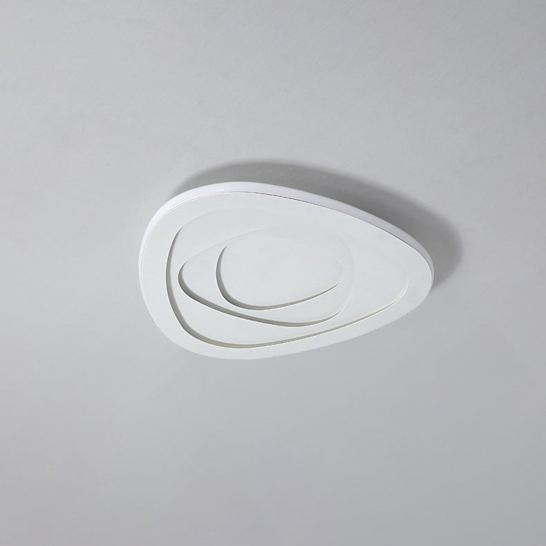 Modern Simplicity Triangle Aluminum PC LED Flush Mount Ceiling Light For Bedroom
