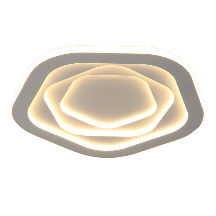 Modern Simplicity Triangle Aluminum PC LED Flush Mount Ceiling Light For Bedroom