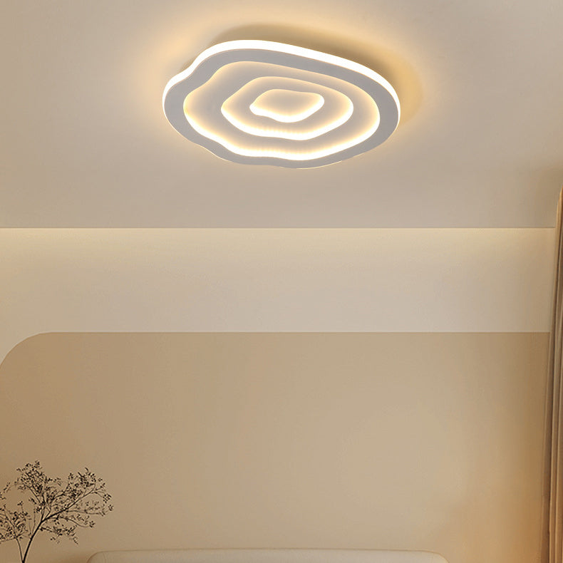 Modern Simplicity Triangle Aluminum PC LED Flush Mount Ceiling Light For Bedroom