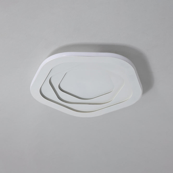 Modern Simplicity Triangle Aluminum PC LED Flush Mount Ceiling Light For Bedroom