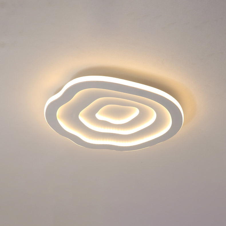 Modern Simplicity Triangle Aluminum PC LED Flush Mount Ceiling Light For Bedroom
