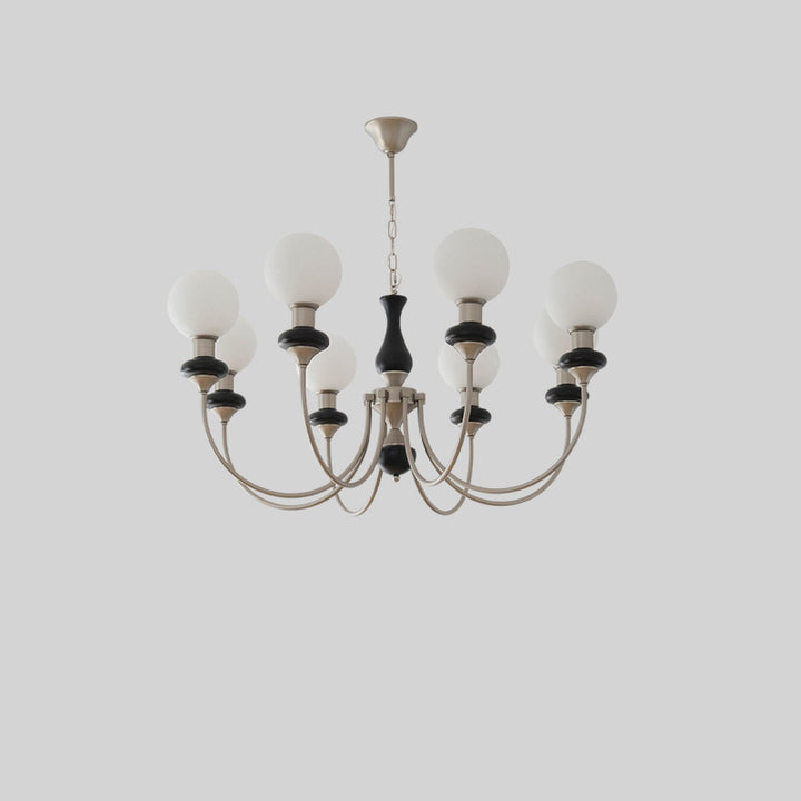 Traditioneller französischer Globus Eisen Eschenholz Glas 3/6/8 Licht Kronleuchter für Wohnzimmer 