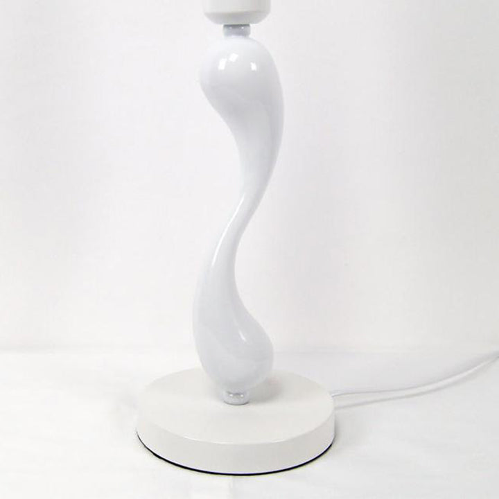 Contemporary Creative Frustum Cone Iron Fabric 1-Light Table Lamp For Bedroom