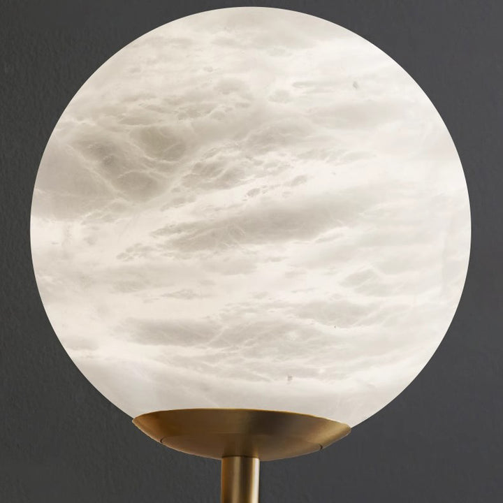 Lustre à LED en métal et marbre moderne de luxe pour chambre 