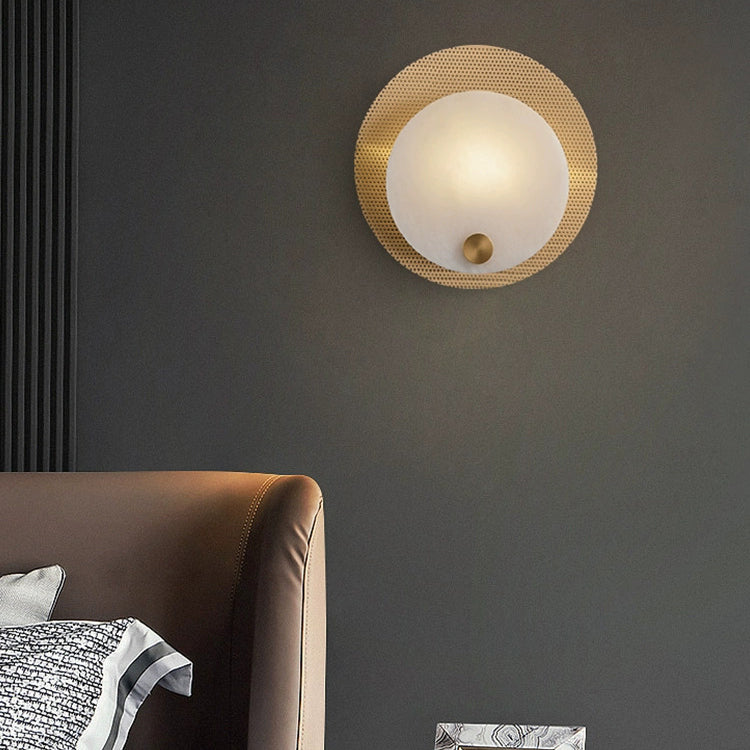 ウォールライト 銅大理石の高級ウォールランプ モダンなリビングルーム