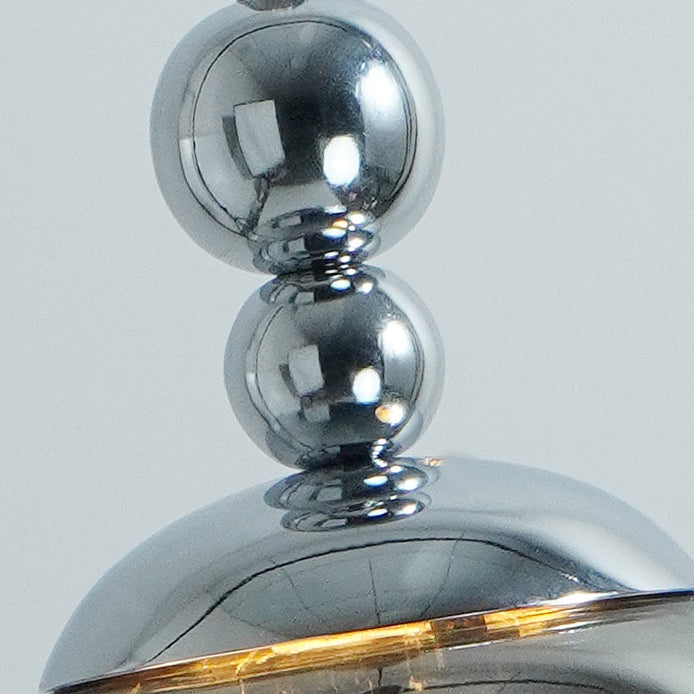 Modern Eclectic Lava Spherical Iron Acrylic 1-Light Pendant Light For Bedroom