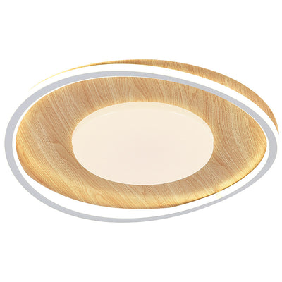 Contemporary Scandinavian Round Iron Aluminum Acrylic LED Flush Mount Ceiling Light For Bedroom