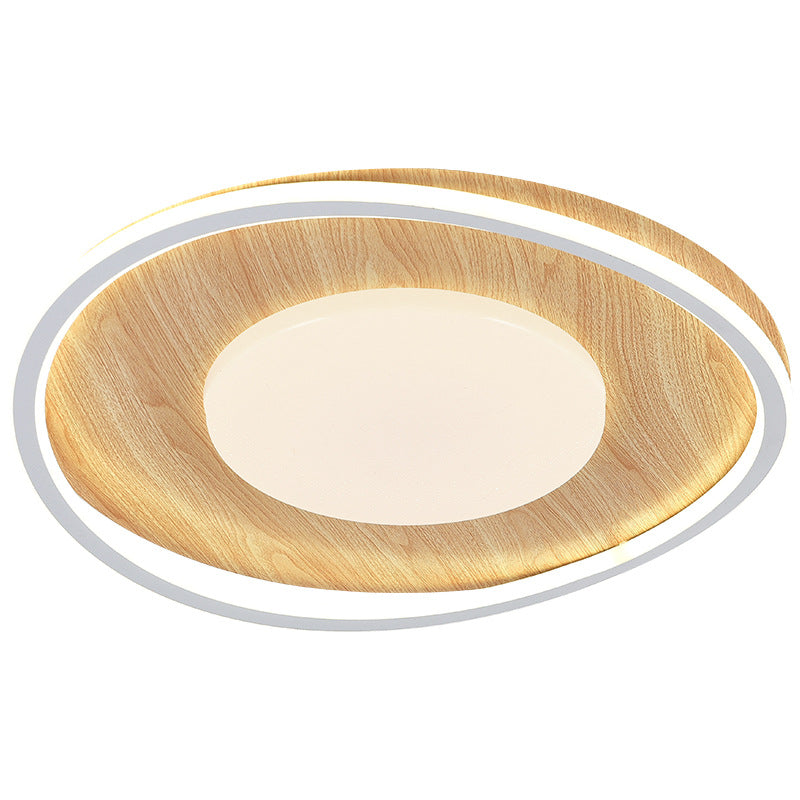 Contemporary Scandinavian Round Iron Aluminum Acrylic LED Flush Mount Ceiling Light For Bedroom