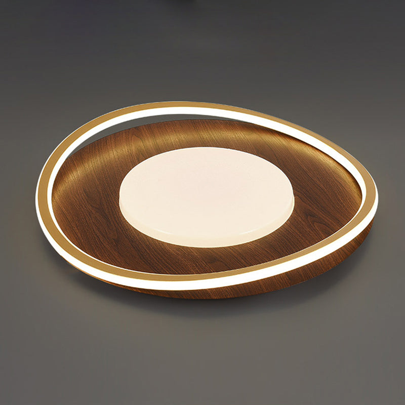 Contemporary Scandinavian Round Iron Aluminum Acrylic LED Flush Mount Ceiling Light For Bedroom