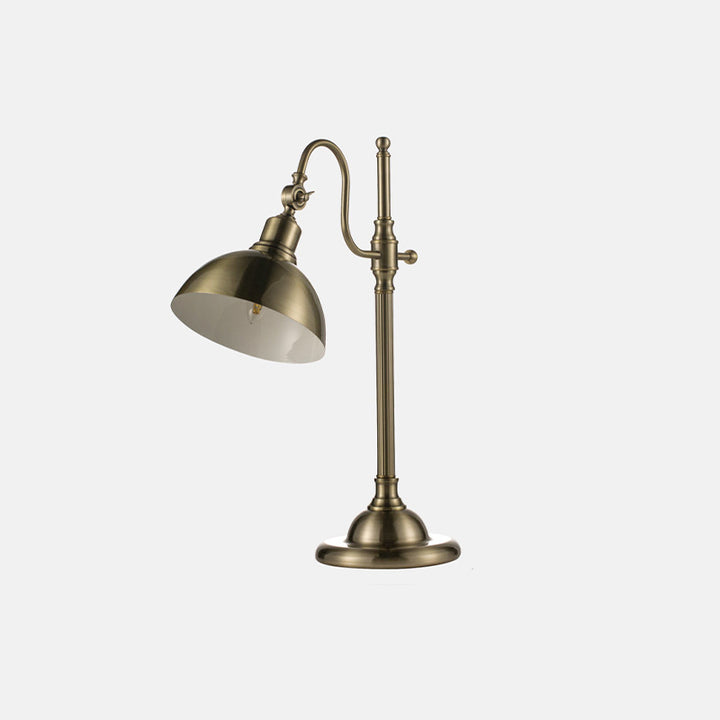 Zeitgenössische industrielle Kuppel Eisen 1-Licht Tischlampe für das Schlafzimmer 