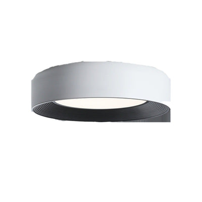 Modern Minimalist Cylinder Iron Acrylic LED Flush Mount Ceiling Light For Bedroom