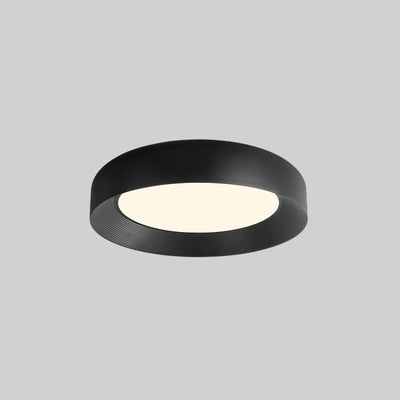 Modern Minimalist Cylinder Iron Acrylic LED Flush Mount Ceiling Light For Bedroom