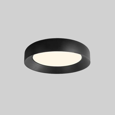 Modern Minimalist Cylinder Iron Acrylic LED Flush Mount Ceiling Light For Bedroom