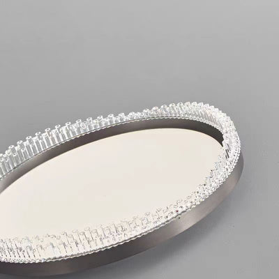 Modern Minimalist Round Aluminum Acrylic LED Flush Mount Ceiling Light For Bedroom