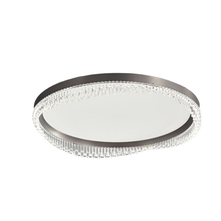 Modern Minimalist Round Aluminum Acrylic LED Flush Mount Ceiling Light For Bedroom
